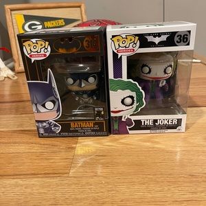 Funko Pop Joker and Batman